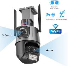 WiFi Dual Sensor Smart Camera 3.2mm 6mm Double Screen FHD