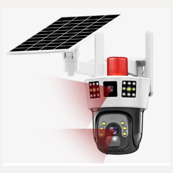 Wireless Smart Solar Bullet-Dome Linkage Camera (4G 10x Zoom)